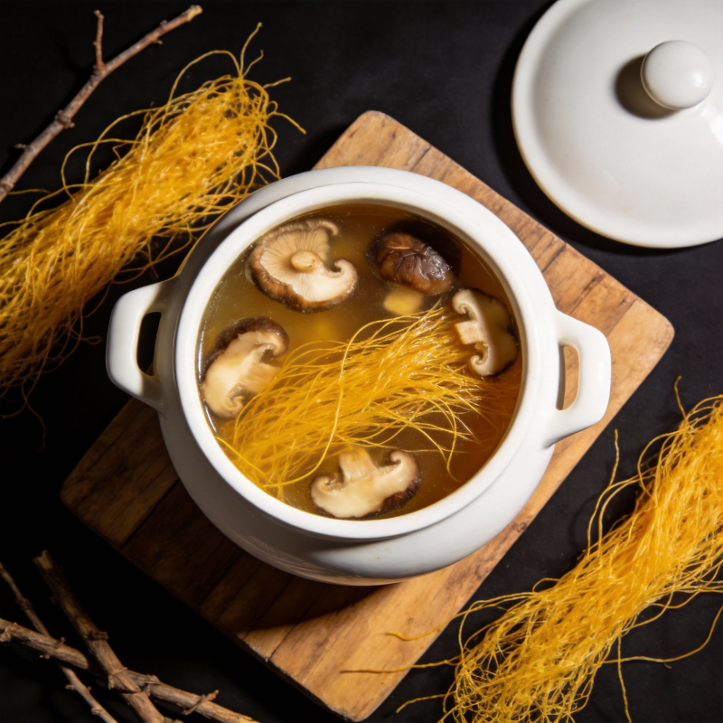 金丝菇汤 鲜美诱人图片