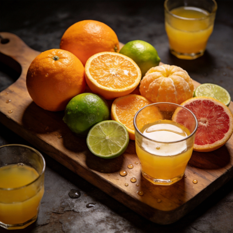 柑橘鲜榨果汁图片