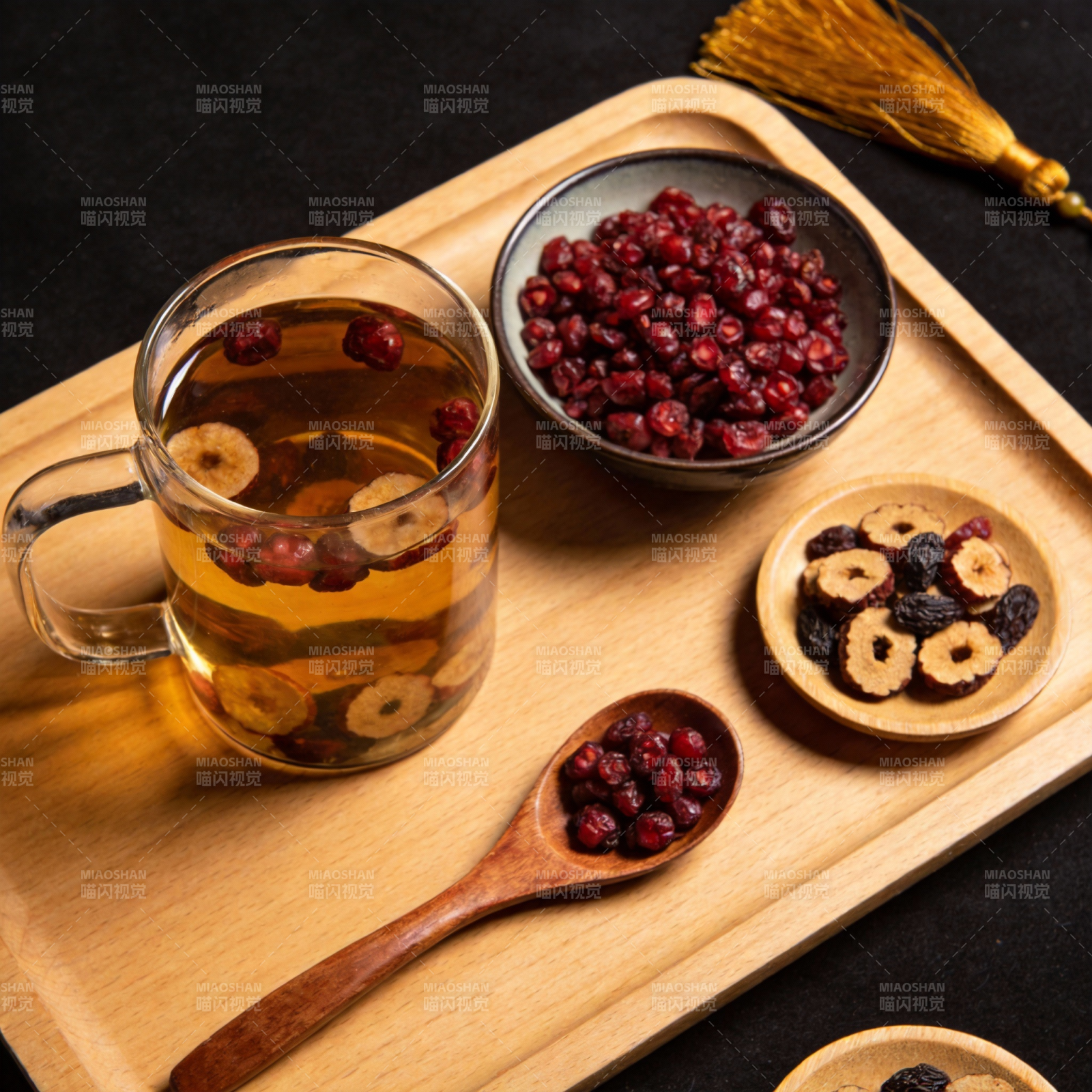 养生茶饮搭配图片