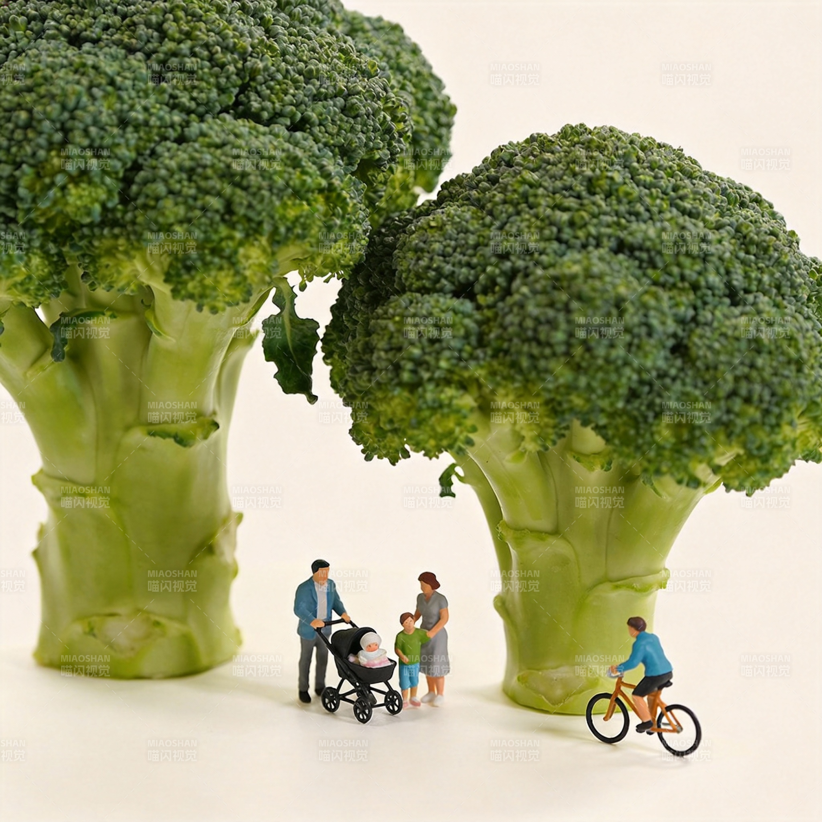 西兰花下的小世界图片