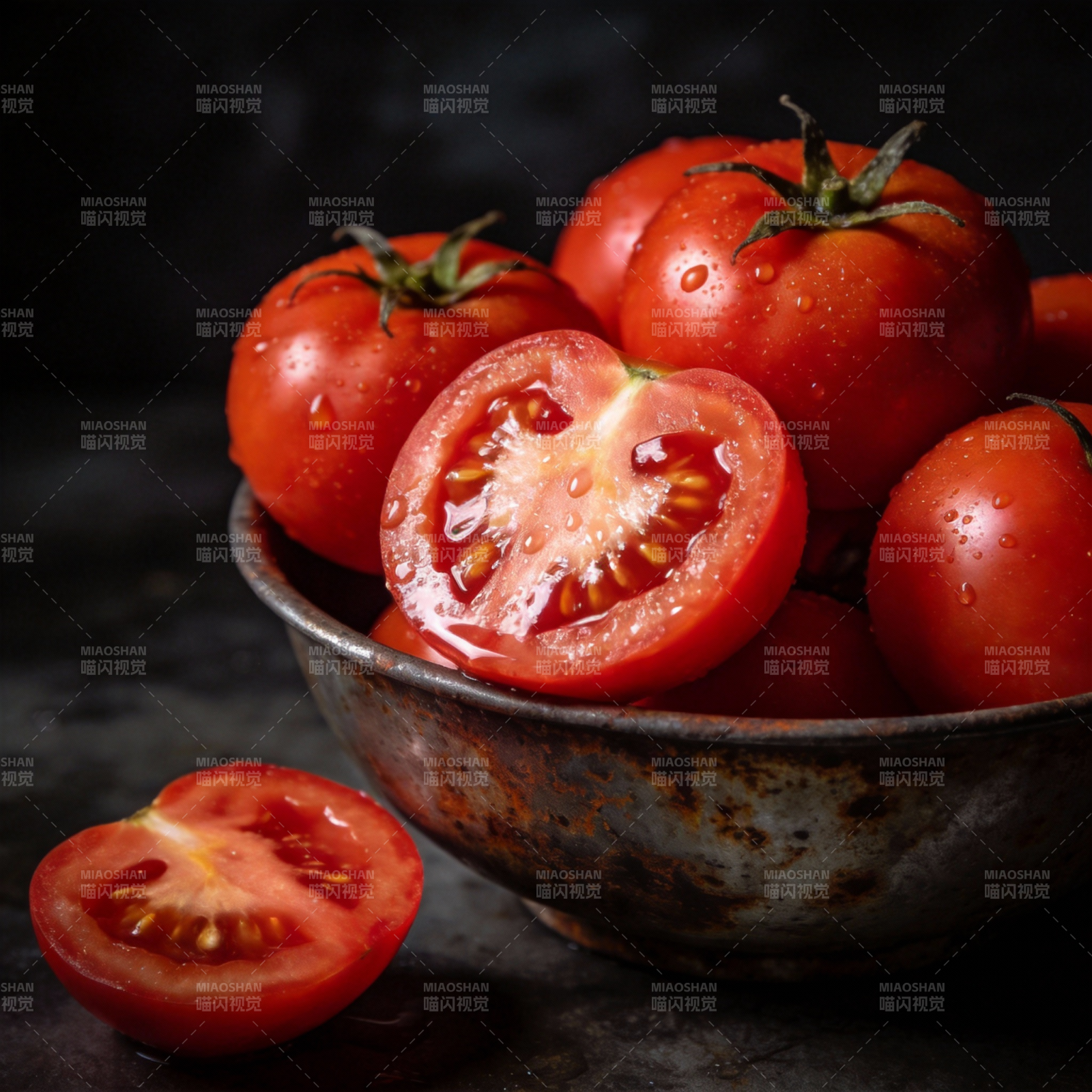 鲜红番茄 诱人多汁图片