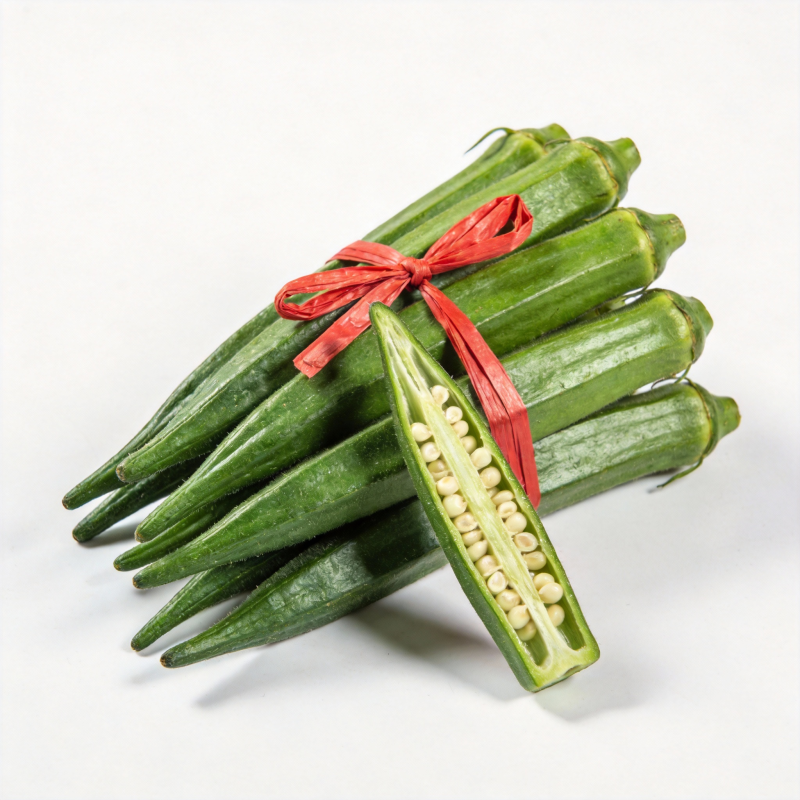秋葵束 红绳系图片