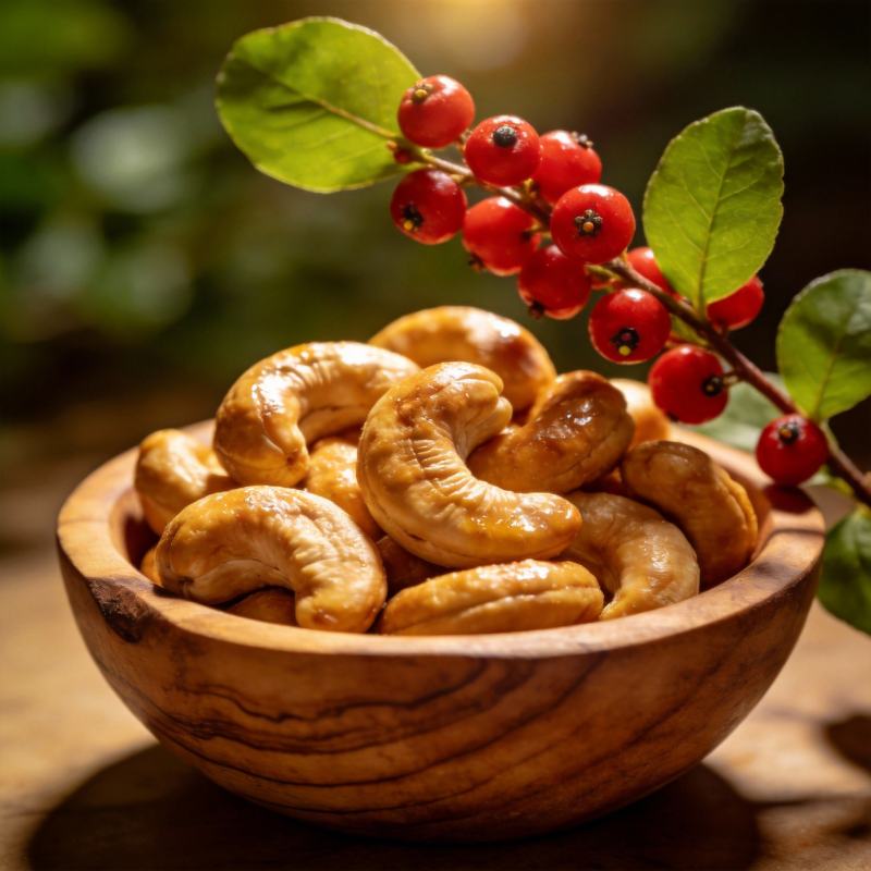 坚果与红果静谧图图片