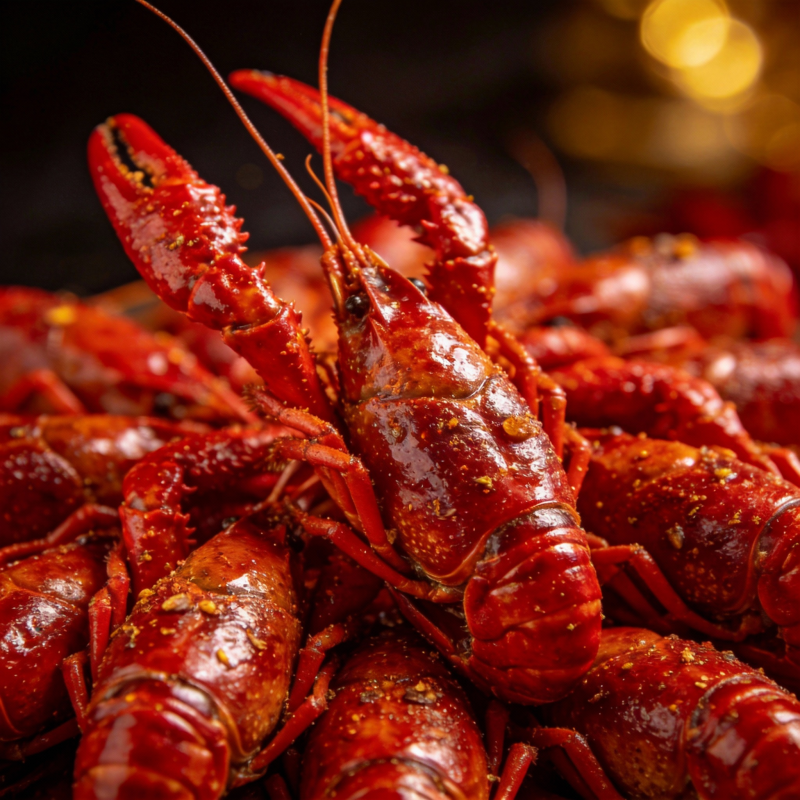 鲜红小龙虾盛宴图片