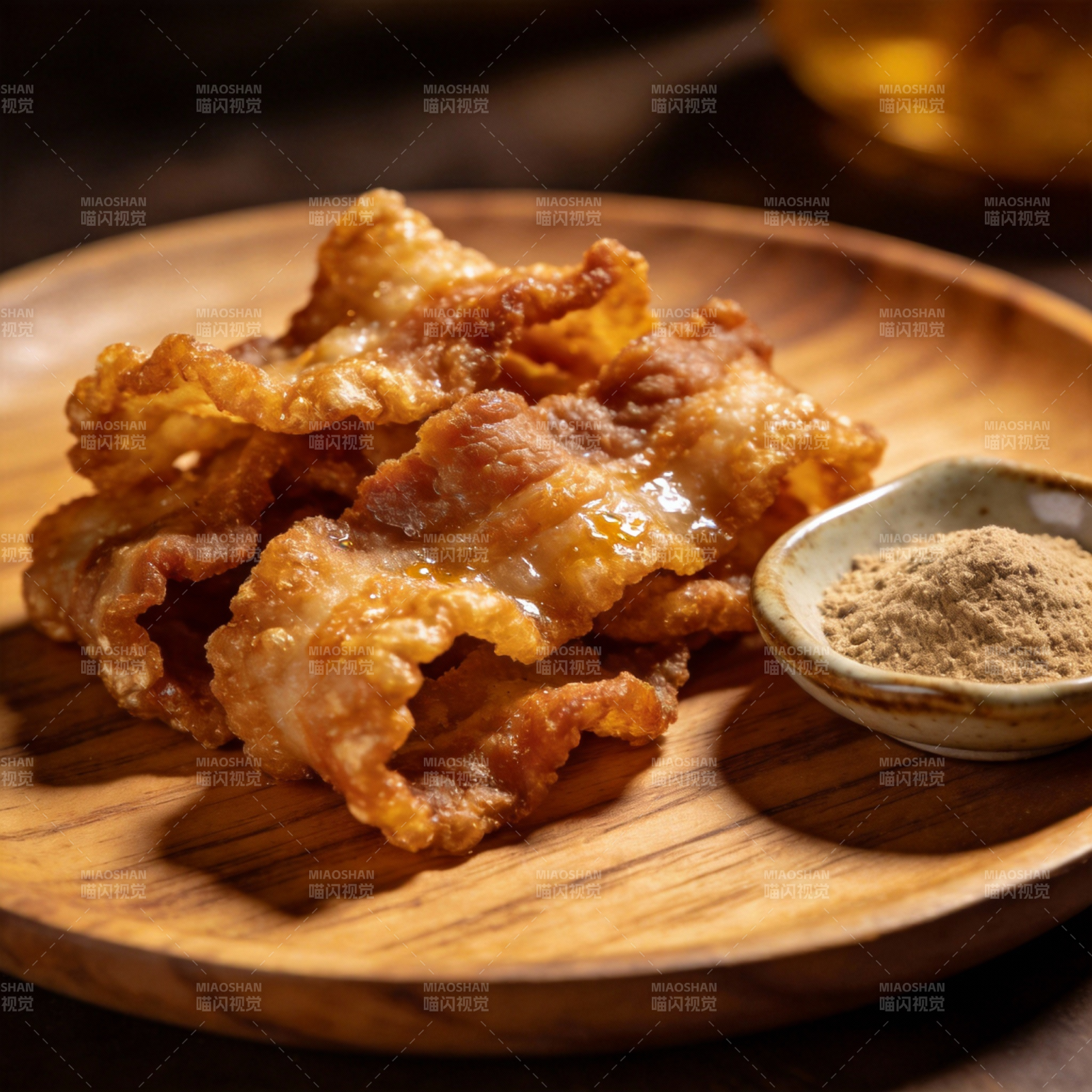 香脆培根配粉料图片