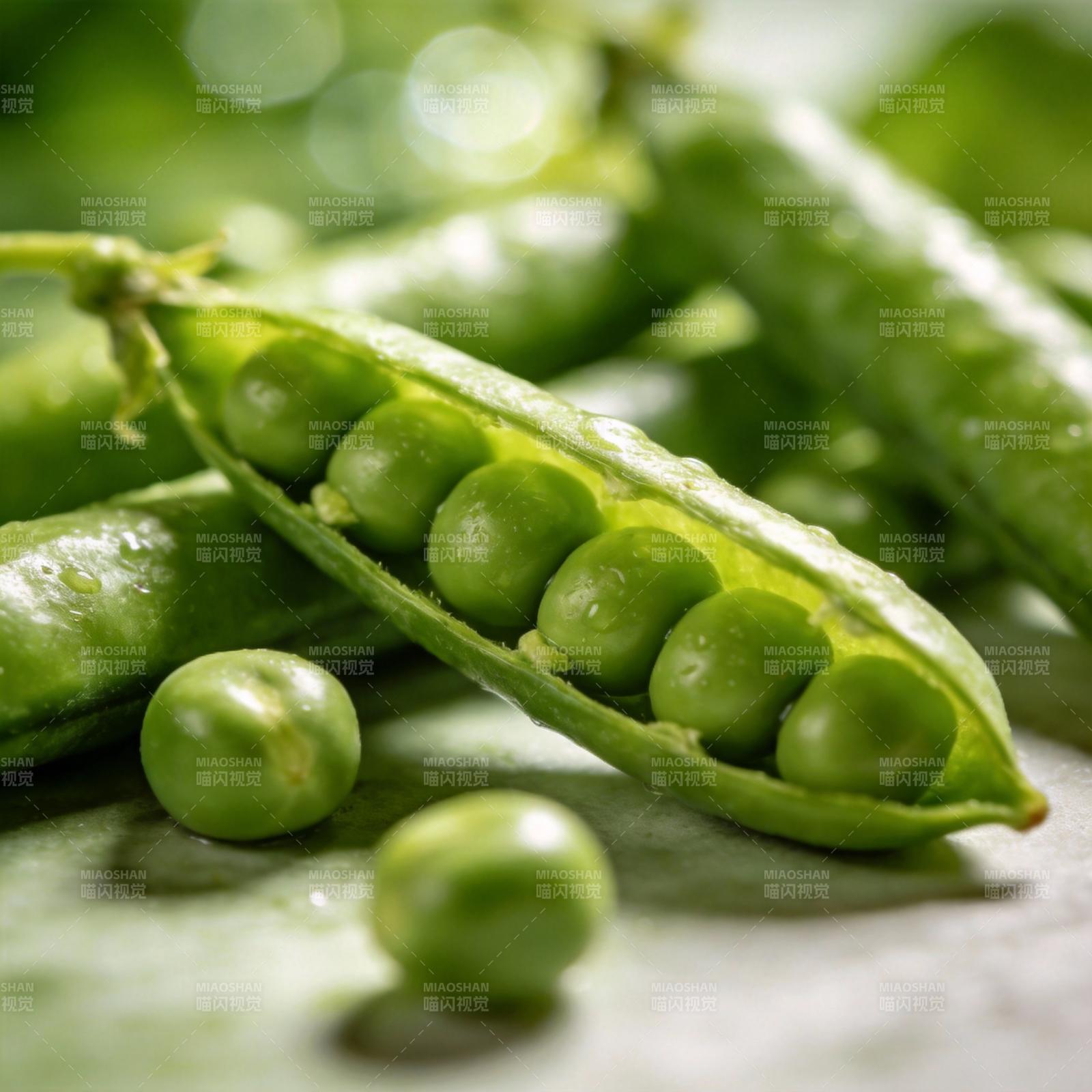 青豆荚新鲜饱满图片