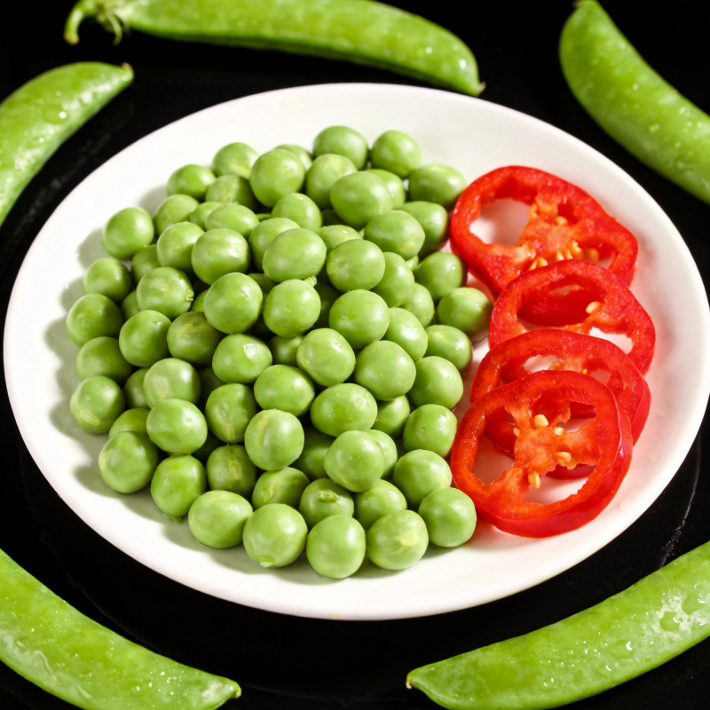 青豆番茄配豌豆荚图片