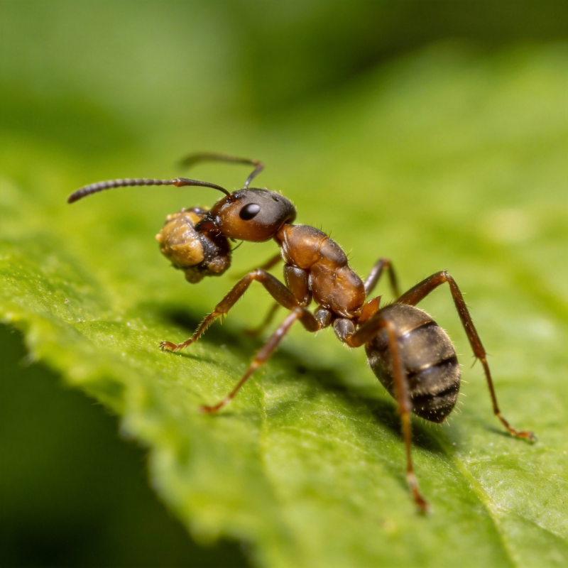 蚂蚁搬运食物图片
