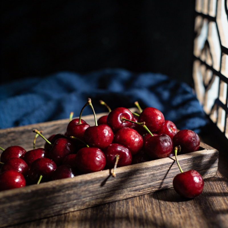 樱桃静物图图片