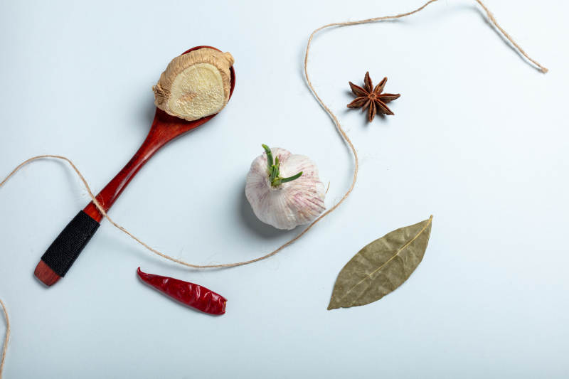 香料食材拼盘图片