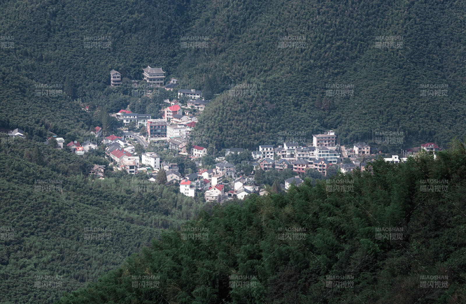 山间小镇风光 莫干山图片