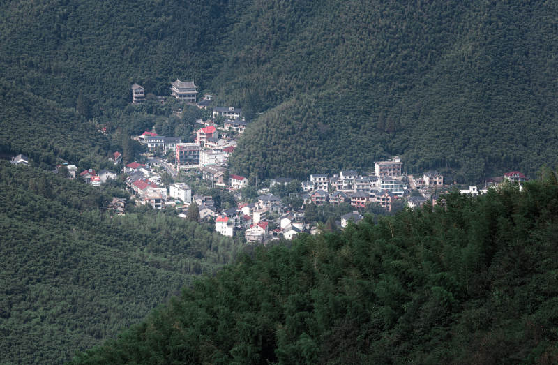 山间小镇风光 莫干山图片