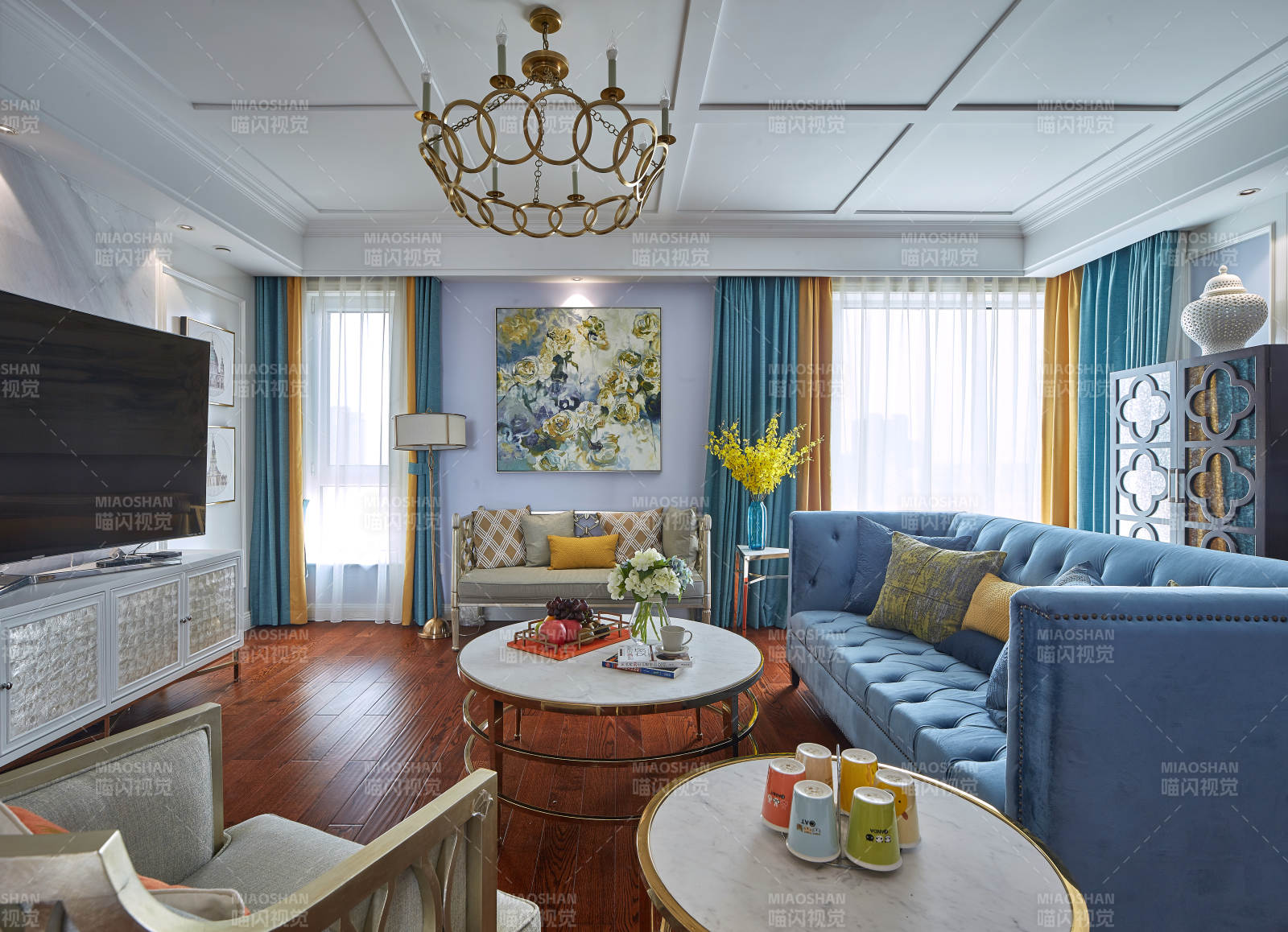 优雅客厅布置图片