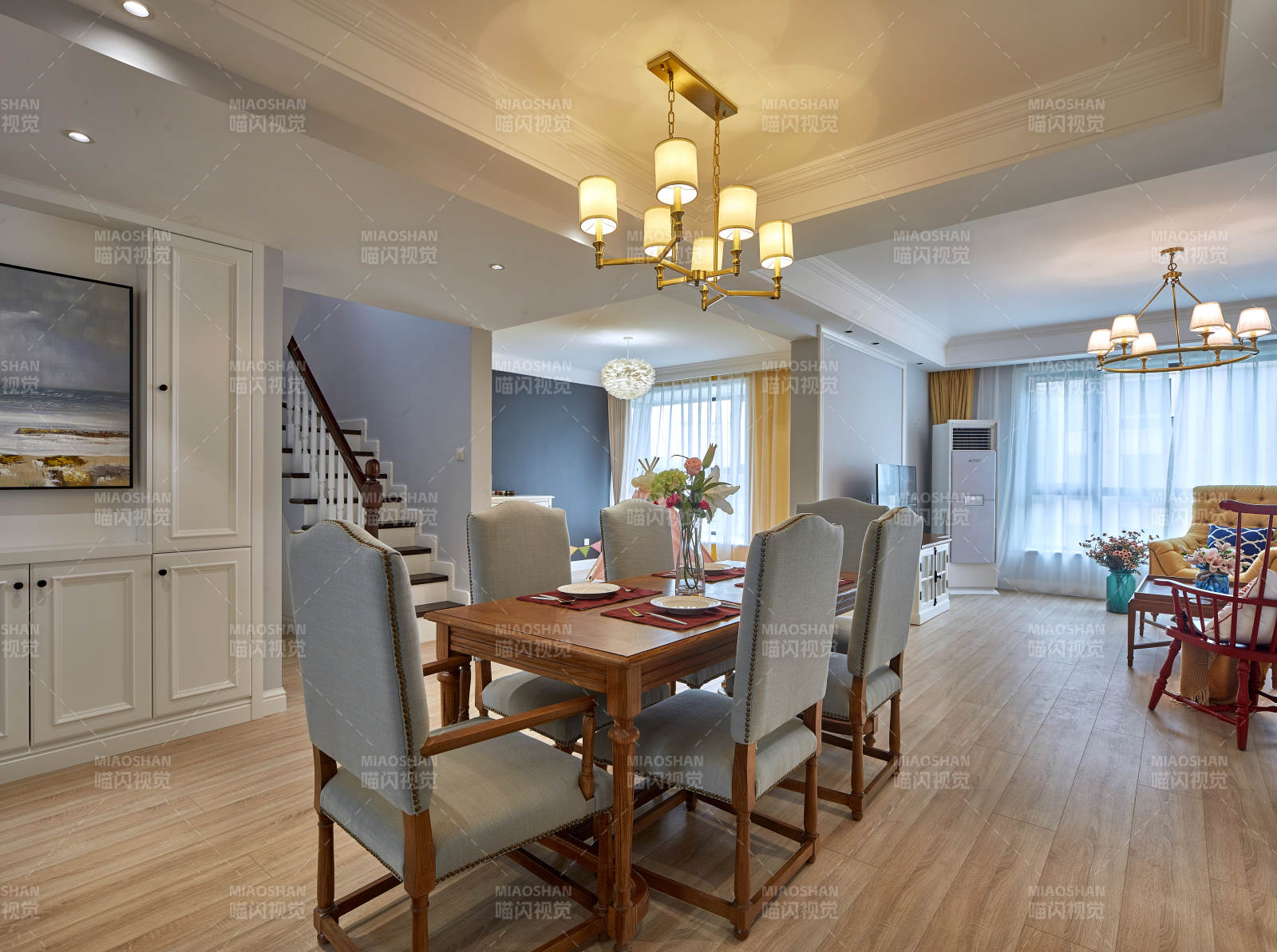 温馨现代餐厅客厅图片