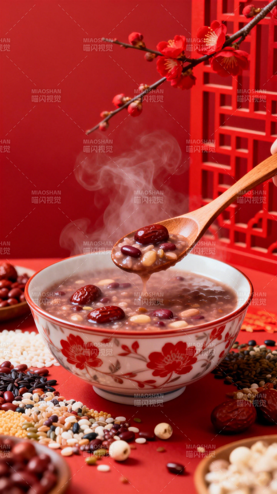 腊八粥香飘四溢图片