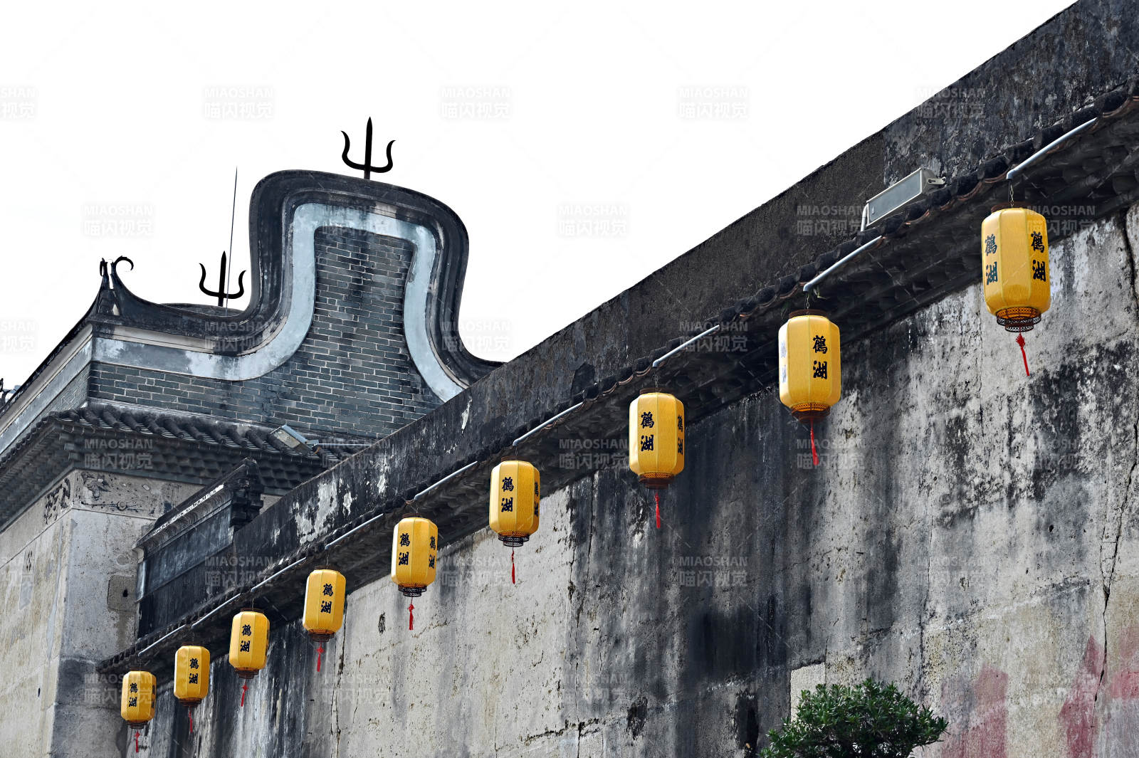 深圳客家民俗博物馆文物斑驳的古城墙图片