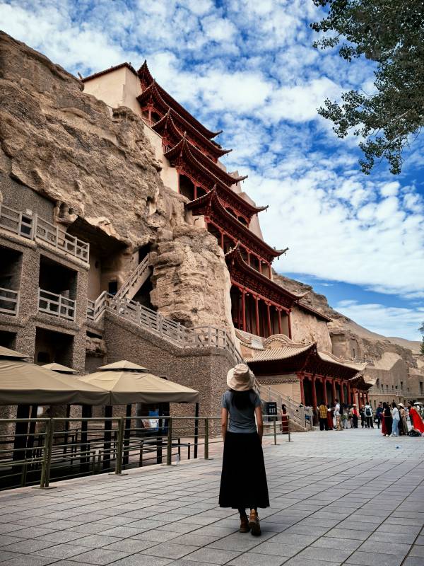 敦煌莫高窟 九层楼图片