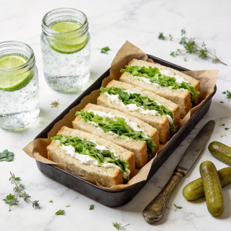 清新三明治拼盘图片