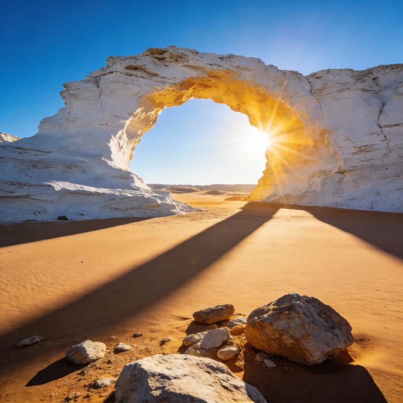 沙漠拱门日出图片