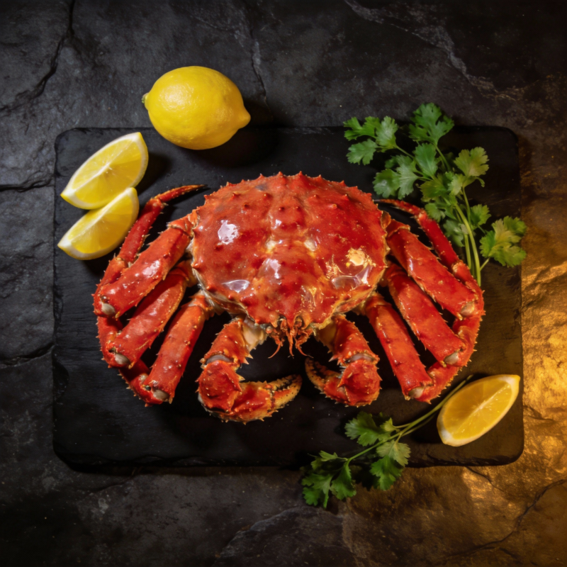 红蟹配柠檬香菜图片