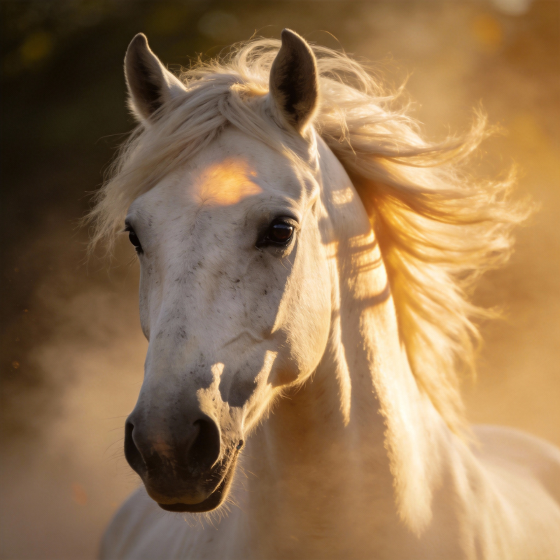 骏马迎风 金光闪耀图片