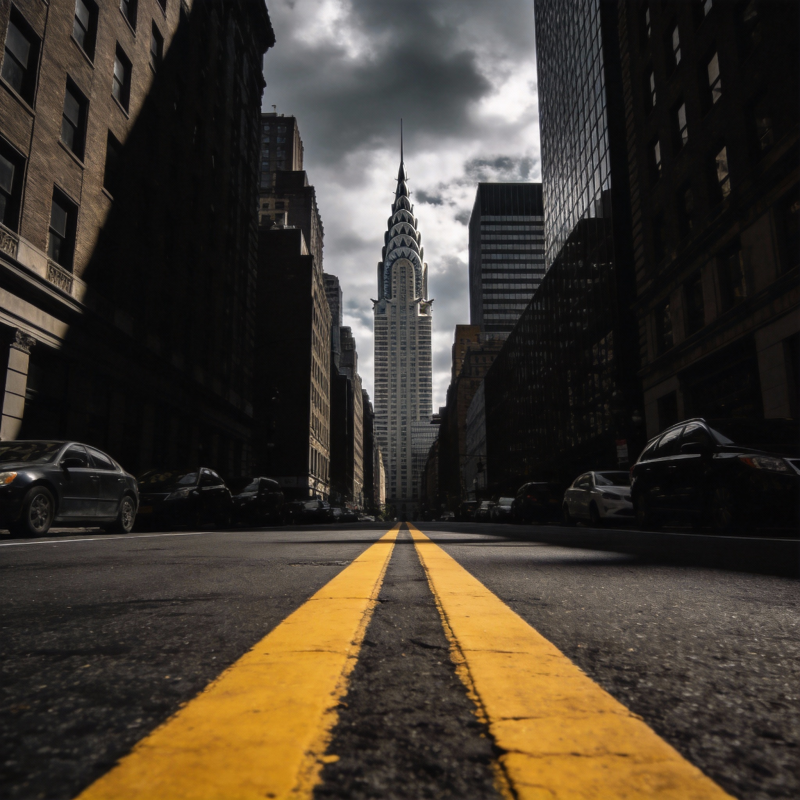 纽约街景 帝国大厦图片