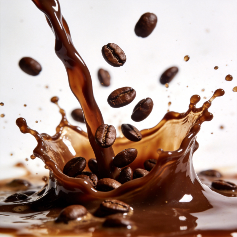 咖啡飞溅瞬间图片