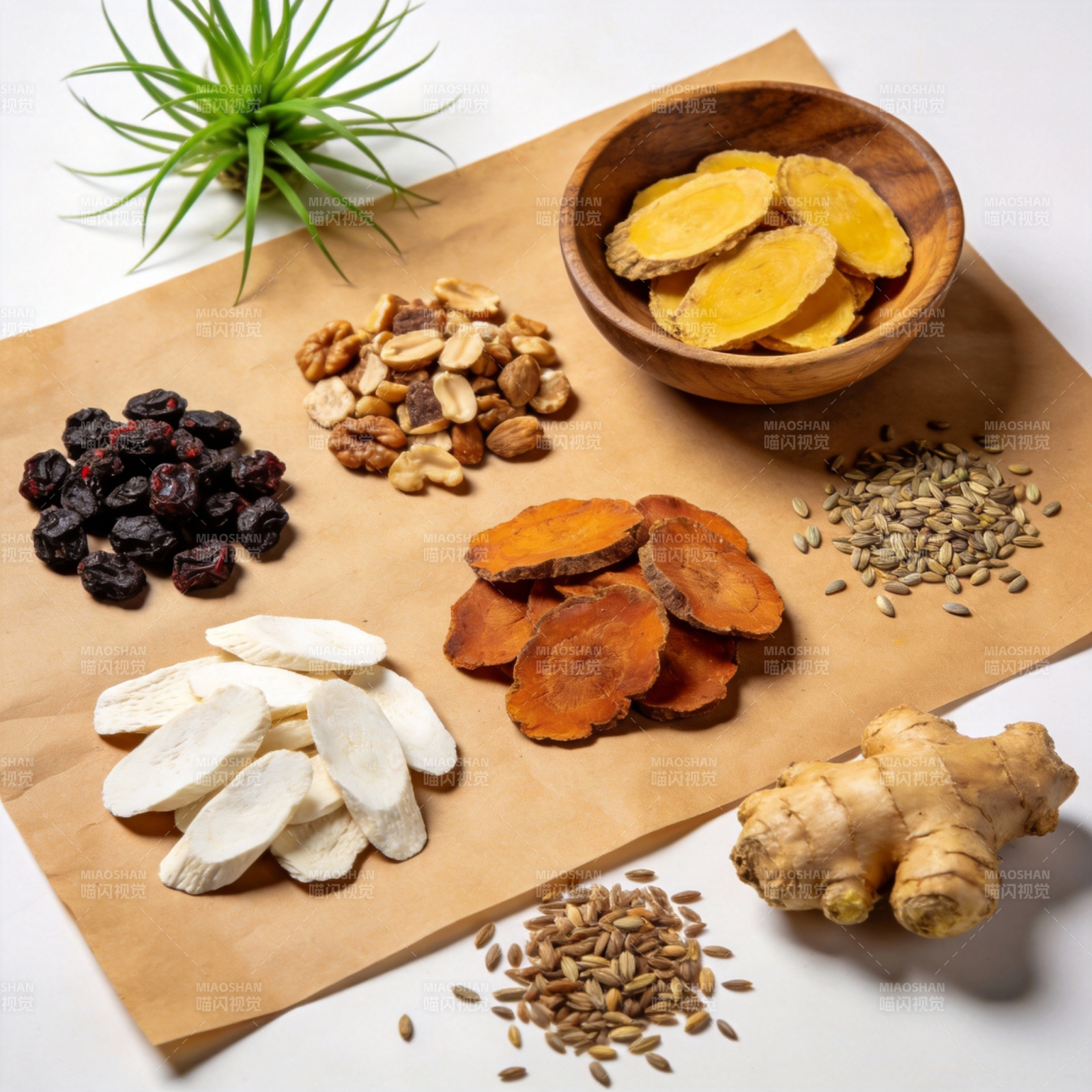 天然草本食材展示图片
