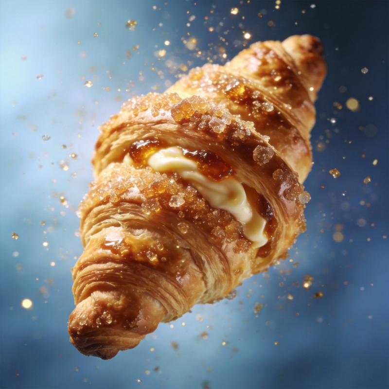 金箔酥皮奶油卷图片