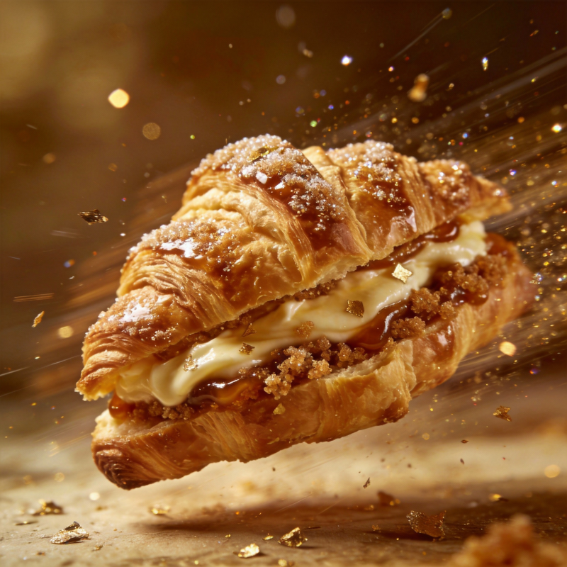 金箔奶油可颂图片