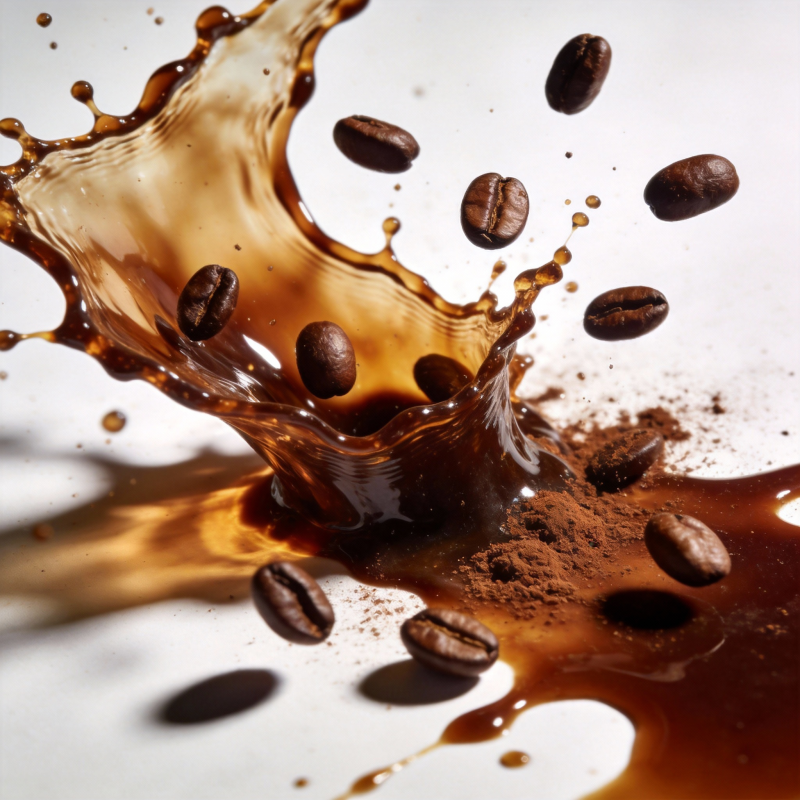 咖啡飞溅瞬间图片