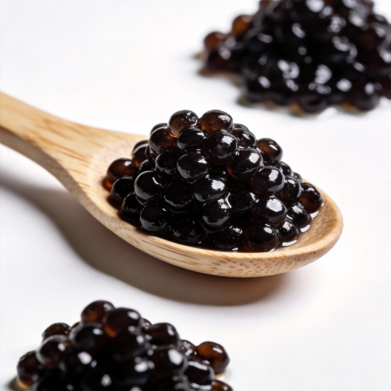 黑鱼子酱特写图片