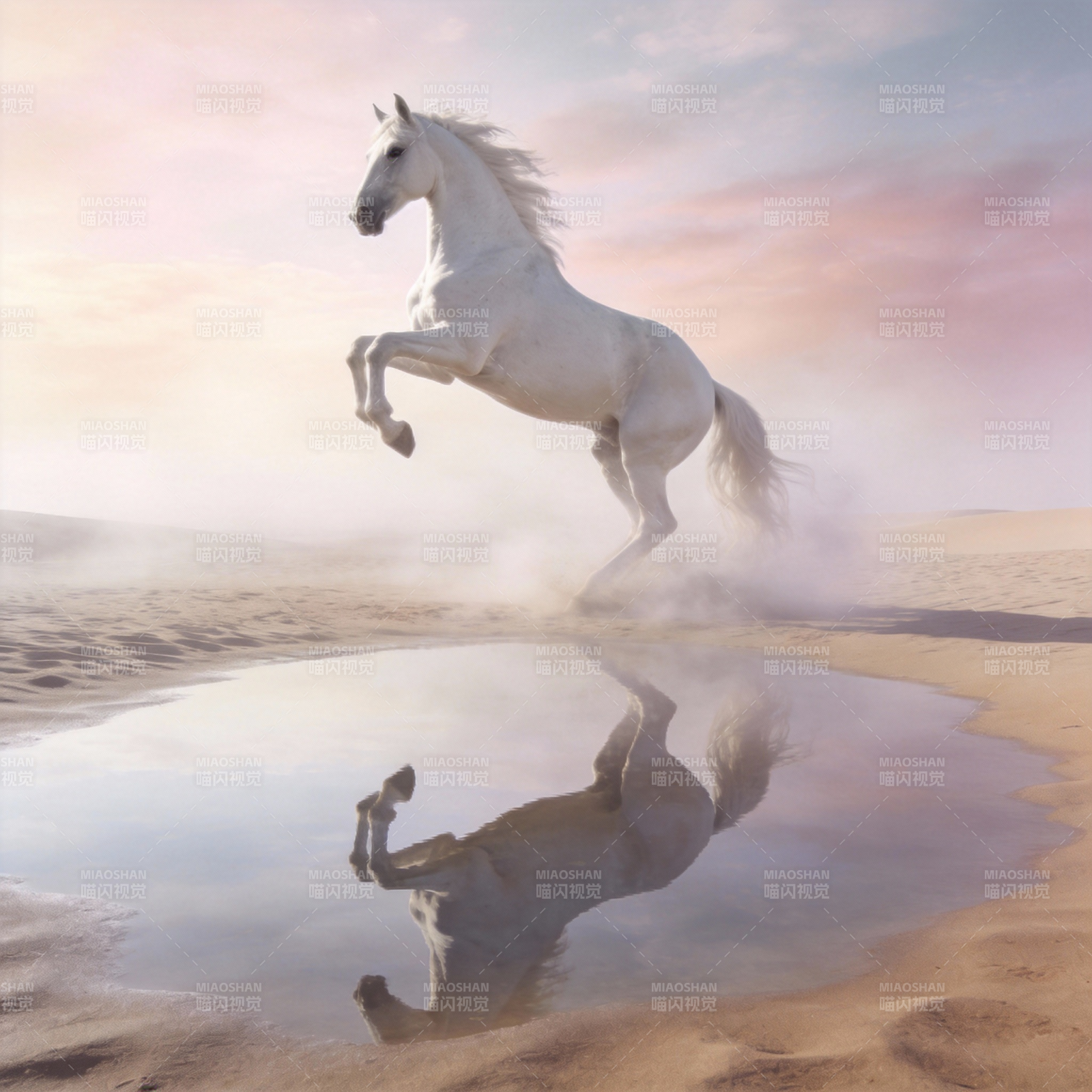 白驹跃沙镜图片