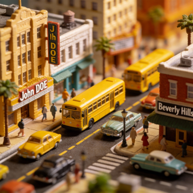 微型城市街景图片