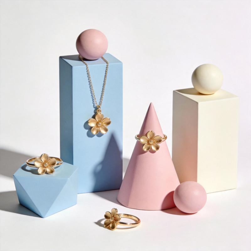 花形珠宝艺术展示图片