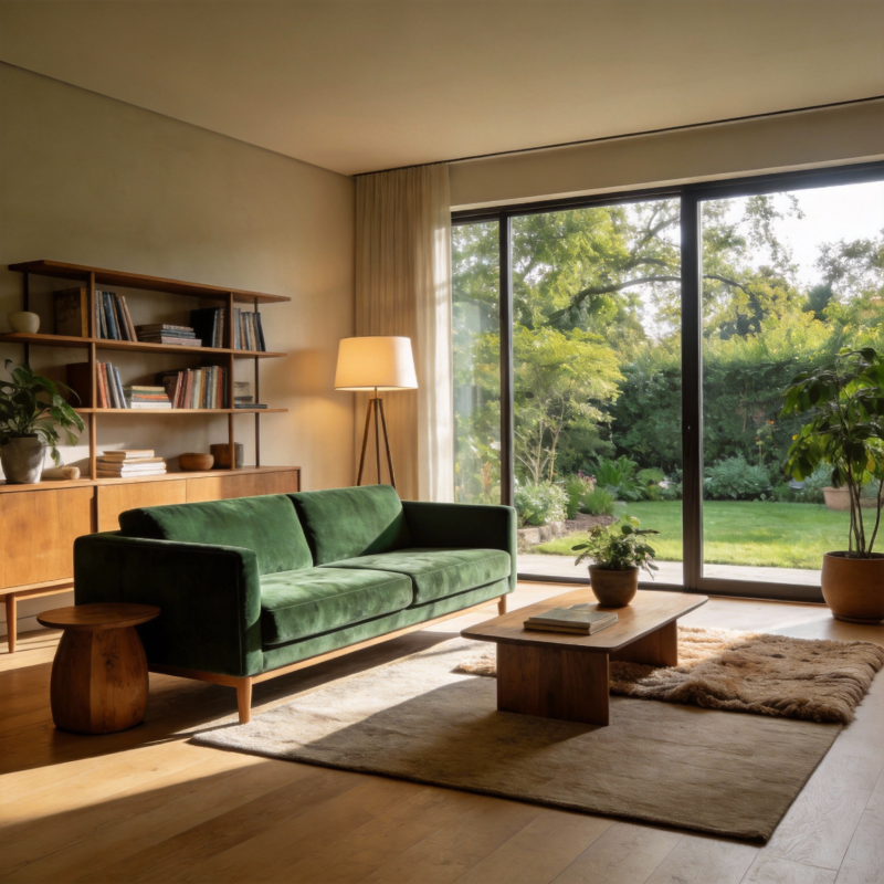 绿意盎然的客厅图片