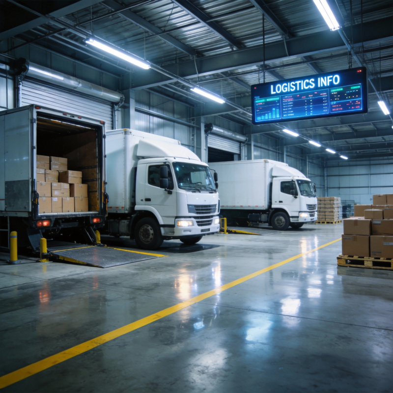 物流中心作业现场图片