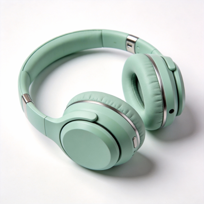 薄荷绿耳机图片