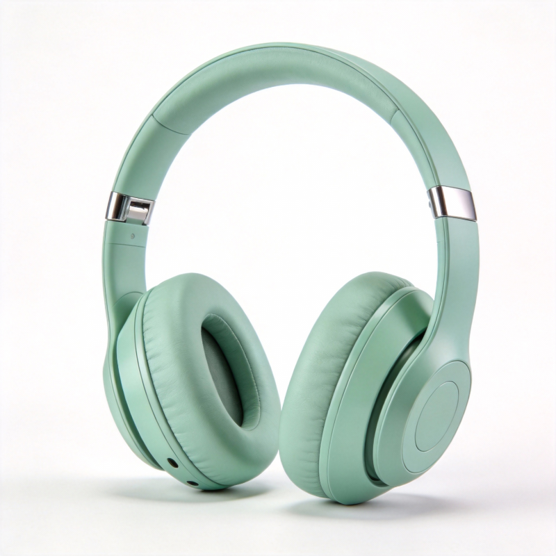薄荷绿无线耳机图片