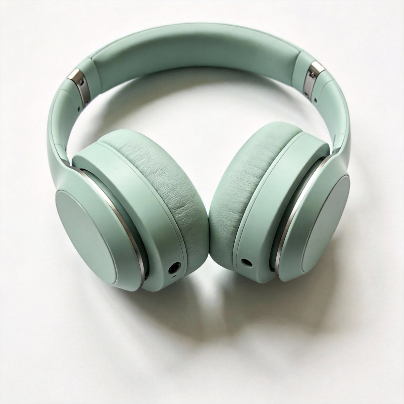 薄荷绿耳机图片