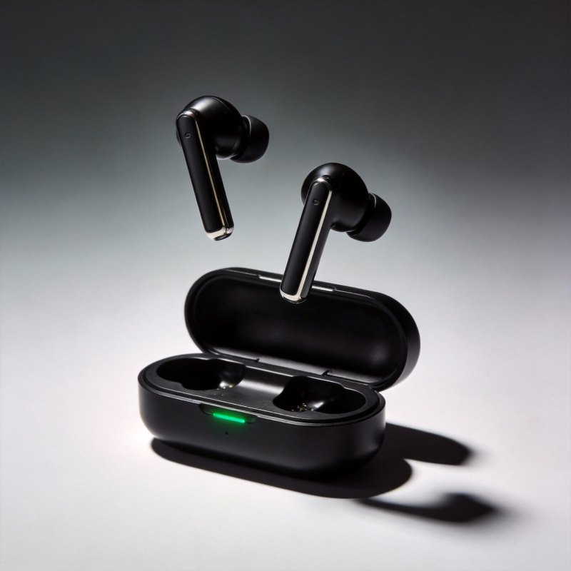 无线耳机悬浮展示图片