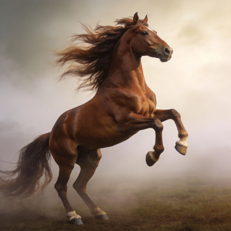 骏马腾空图片