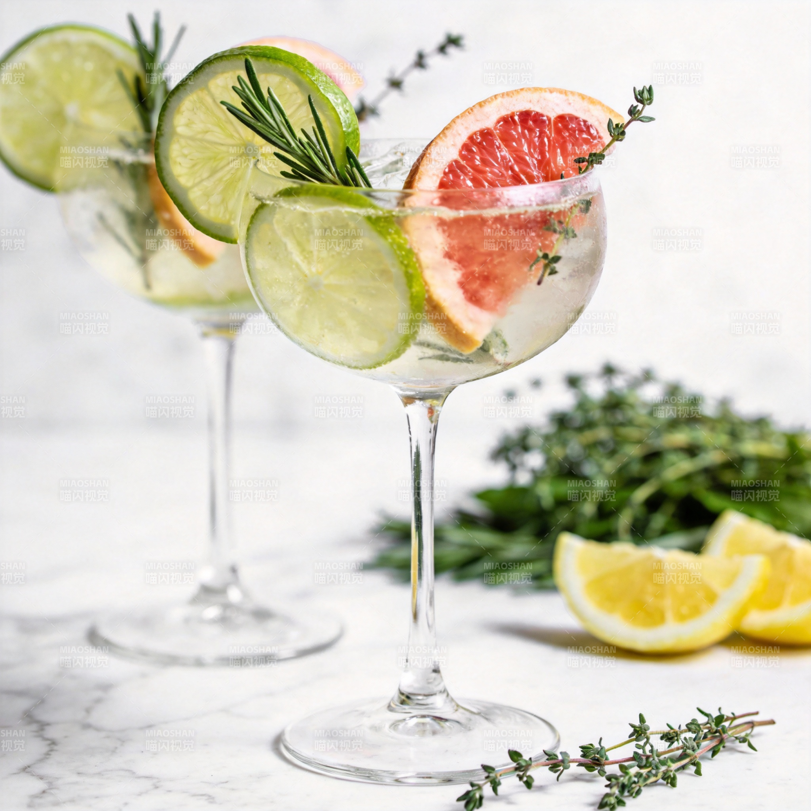 清新柑橘鸡尾酒图片
