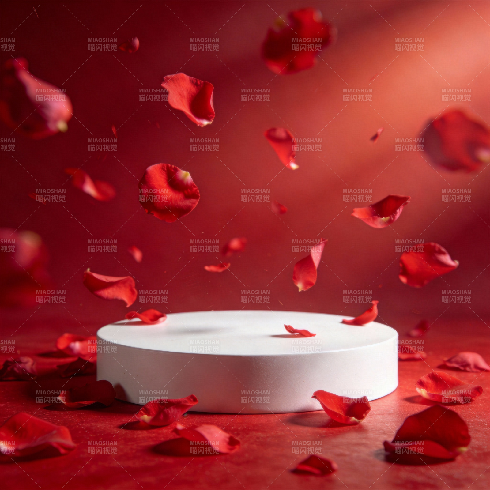 红瓣纷飞 静谧之美图片