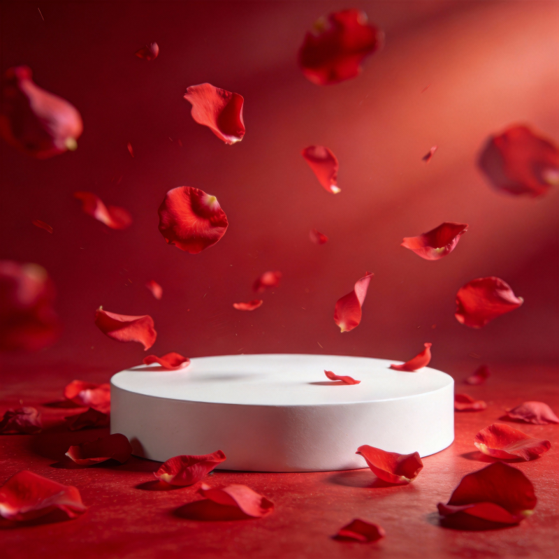 红瓣纷飞 静谧之美图片