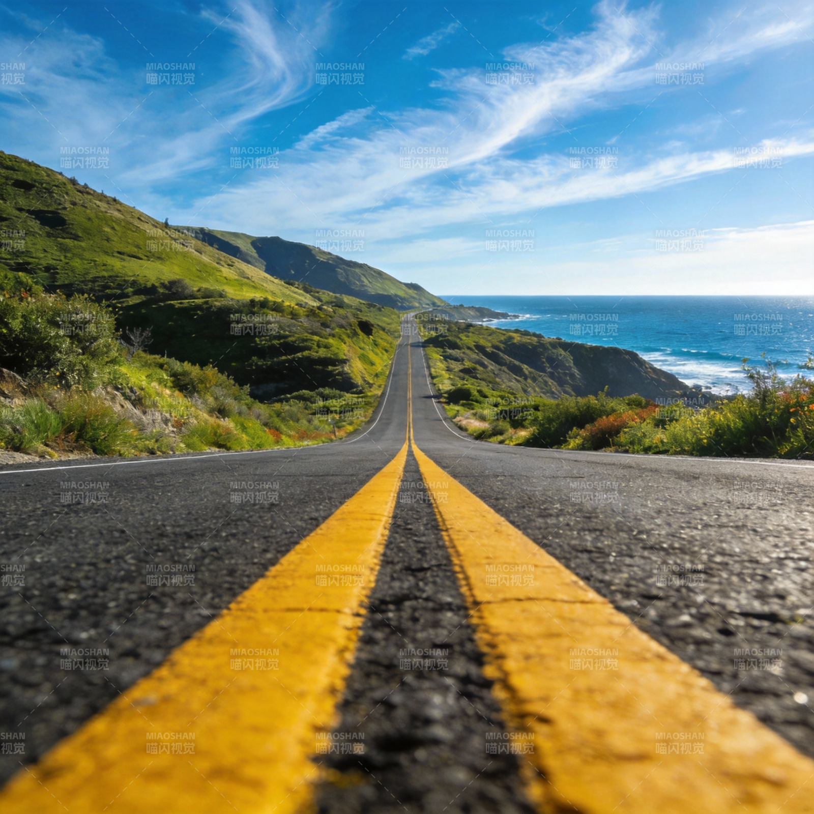 海岸公路风光图片