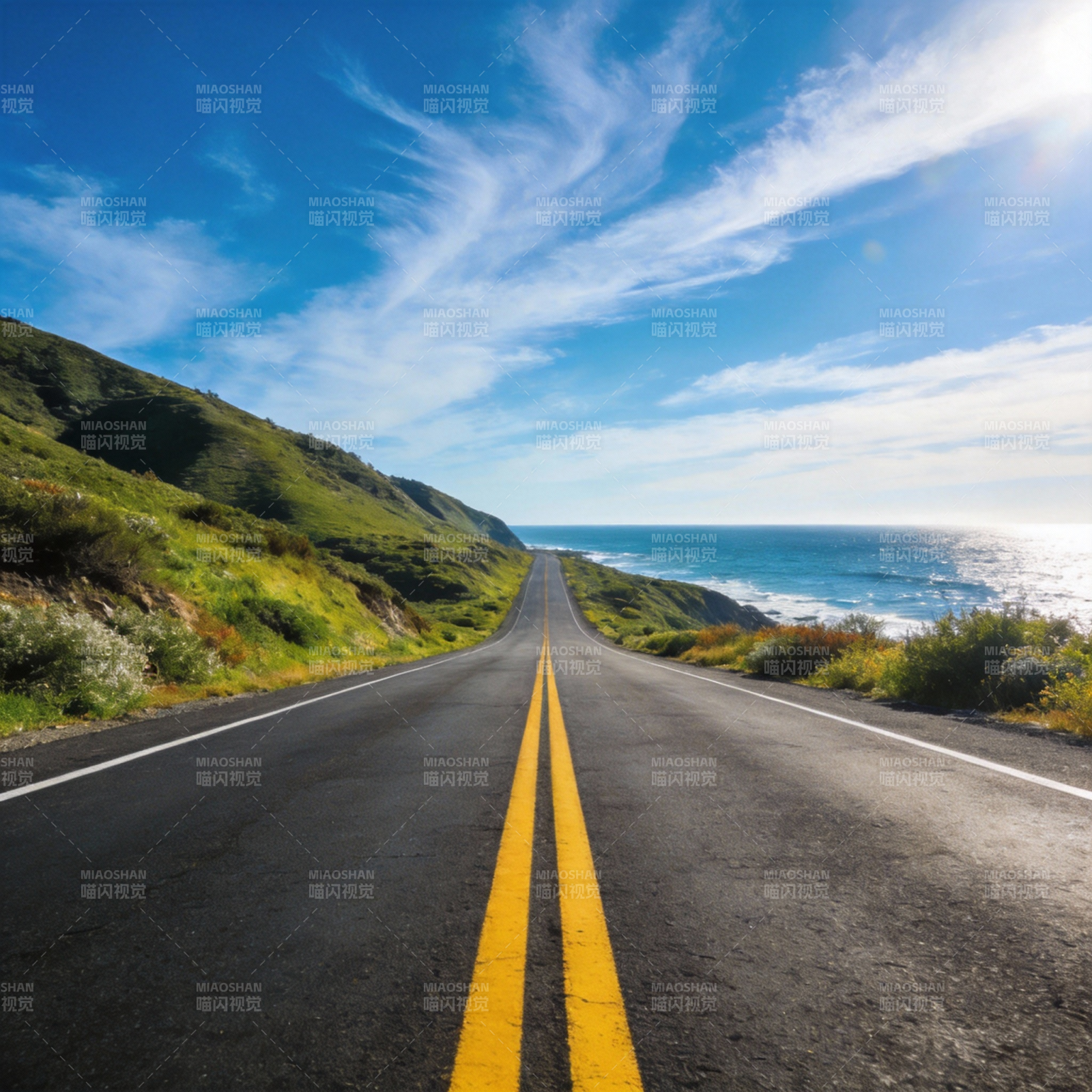 海岸公路风光图片