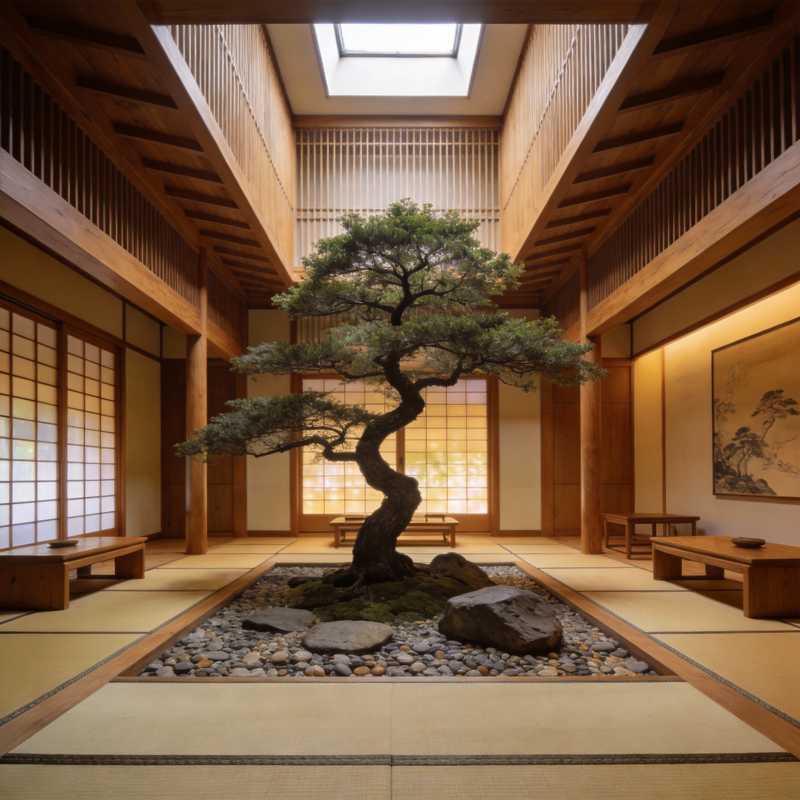 禅意庭院 静谧之美图片