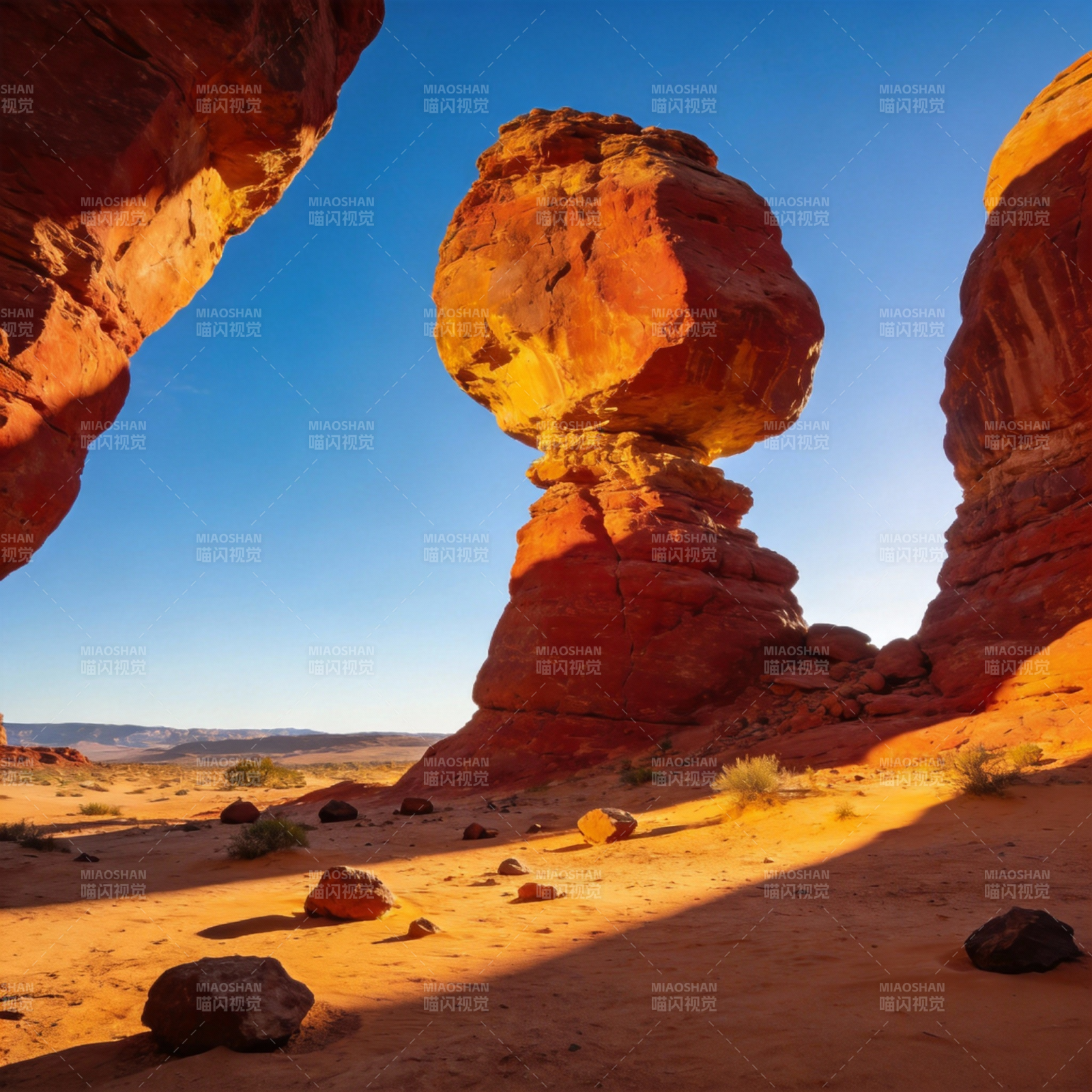 沙漠奇石景观图片