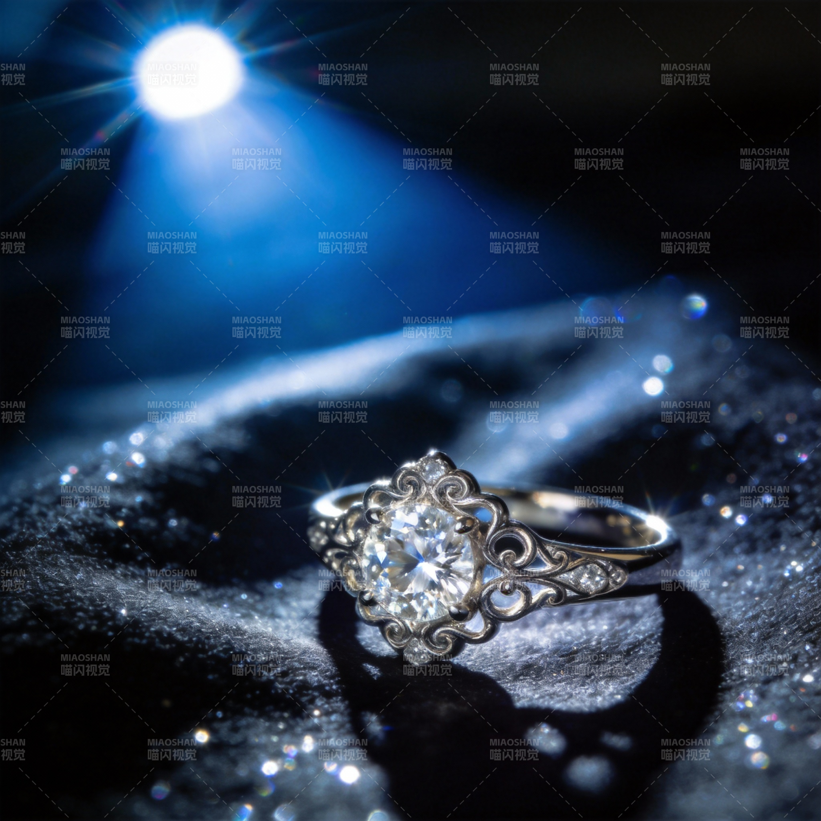 璀璨钻戒 星光闪耀图片